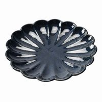 アースモス 小皿 ラピスラズリ 菊型7.0寸丸皿 [2個入] vac-120-02029（直送品）