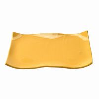 アースモス 小皿 レモン タタラ型8.0寸長角皿 [2個入] vac-121-04019（直送品）