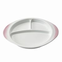 アースモス ランチプレート 吹付ピンク ワンディッシュプレート [1個入] vac-303-07005（直送品）