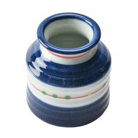 アースモス そば用品 古染こますじ(下絵) そば徳利(中) [3個入] vac-320-08003（直送品）