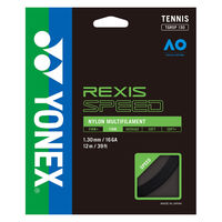 Yonex（ヨネックス) 硬式テニス ガット レクシススピード130 TGRSP130 ブラック(007) 1個（直送品）