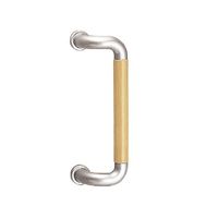 シロクマ NOー121S L型ハーモニー取手メン230ミリ シルバー/Lオーク 1パック（直送品）