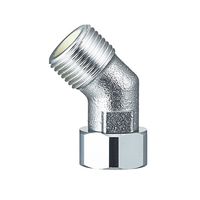 SANEI 片ナット付45°エルボ PT843-2S-13 1セット(6個:2個×3個)（直送品）