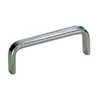 シロクマ HLー12 小判ハンドル90ミリ 鏡面磨 1セット(3パック)（直送品）