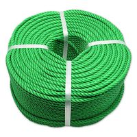 三友産業 PEロープ グリーン Φ8mm×200m HR-565 1巻（直送品）