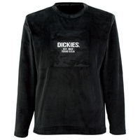 Dickies D-22008 ベロア長袖Tシャツ ブラック コーコス信岡