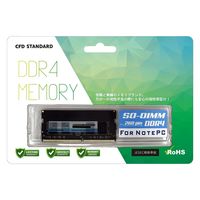 増設メモリ ノートPC用 DDR4ー3200 PC4ー25600 8GB SODIMM クルーシャル マイクロン PCメモリ 1個 - アスクル