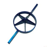 ウエダ製作所 鉄鋼製 両手竹割器 5ツ割大 230mm Tー162 T-162 1個（直送品）