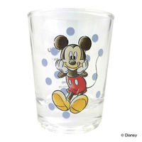 サンアート グラス 50ml ショットグラス ミッキーマウス MOGUMOGU ガラス 日本製 キャラクター 335614 1個（直送品）