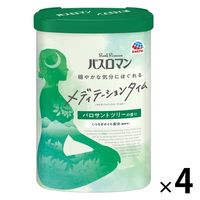 入浴剤 バスロマン メディテーションタイム パロサントツリーの香り（透明タイプ）540g 1セット（4個）アース製薬