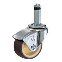 ハンマーキャスター 450K 軽荷重用タイプ 450KーUR50 1セット(8個)（直送品）