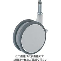 ハンマーキャスター 700K 樹脂製双輪メディカルタイプ 700KーFA1ー100 1セット(2個)（直送品）