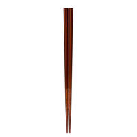 サンライフ 箸 22.5cm 八角陶彩 木製 天然木 日本製 栗皮 367979 1個（取寄品）