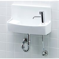 LIXIL 壁付手洗器（プッシュ式セルフストップ水栓） L-A74PA/BW1 1個（直送品）