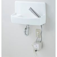LIXIL 壁付手洗器（自動水栓・100V/泡沫式） L-A74TAD/BW1 1個（直送品）