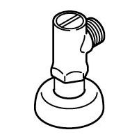 LIXIL シャワートイレ配管専用止水栓（袋ナット接続用） CF-93-1 1個（直送品）