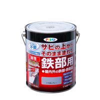 アサヒペン 油性高耐久鉄部用 1.6L ツヤ消しグレー 4970925527493 1セット(6缶)（直送品）