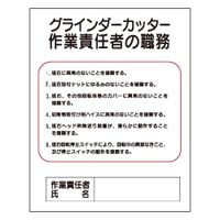 加藤商店 作業主任の職務 グラインダーカッター 500×400 KBA-232 1セット（5枚）（直送品）