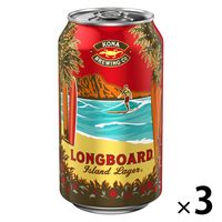 輸入ビール ロングボード アイランドラガー 355ml×3本