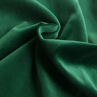 NBK 別珍 ベッチン 綿ビロード 全7色 巾90cm×1m切売カット 緑 EBI9900-23-1M（直送品）
