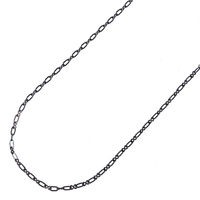 日本紐釦貿易 ネックレスチェーン 4mの切売カット 約/径線0.3mm 内径1mm ブラックニッケル KH11（直送品）