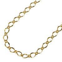 日本紐釦貿易 ネックレスチェーン 4mの切売カット 約/径線1mm 内径3mm ゴールド KH65（直送品）