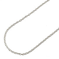 日本紐釦貿易 ネックレスチェーン 3mの切売カット 径線約0.3mm 内径約1.5mm シルバー KH6（直送品）