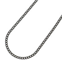 日本紐釦貿易 チェーン 2mの切売カット 内径約1.2mm 径線約1mm ブラックニッケル KH95（直送品）