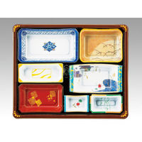 アヅミ産業 仕出弁当 T-138A (蓋三彩)会席膳セット 160枚(20枚×8) 00490099 1ケース(160枚入(20枚×8袋))（直送品）