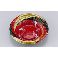 どんぶり容器　BF丸丼18L　月丸赤B本体　900枚(50枚×18) 014521804A195　シーピー化成（直送品）