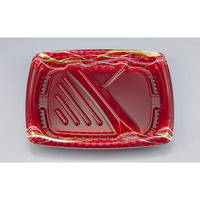 弁当容器 TNほうび8-2 いち紐赤本体　600枚(50枚×12) 025070802A065　シーピー化成（直送品）