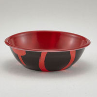 青葉紙業 どんぶり容器 SD-180 本体 耐熱三紋内赤 450枚(50枚×9) 205037 1ケース(450枚入(50枚×9袋))（直送品）