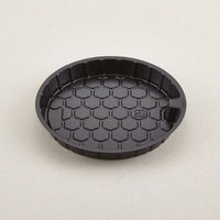 青葉紙業 丼・重容器 D-1(中皿)黒 500枚(50枚×10) 205182 1ケース(500枚入(50枚×10袋))（直送品）