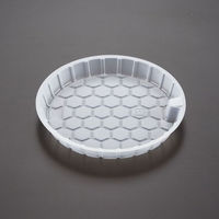 青葉紙業 丼・重容器 D-1(中皿)半透明 500枚(50枚×10) 205181 1ケース(500枚入(50枚×10袋))（直送品）