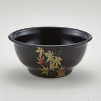 青葉紙業 どんぶり容器 D-2 もみじ内黒 本体 600枚(50枚×12) 205288 1ケース(600枚入(50枚×12袋))（直送品）