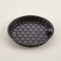 青葉紙業 どんぶり容器　D-2 中皿黒　600枚(50枚×12) 205382（直送品）