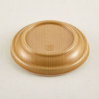 青葉紙業 どんぶり容器　D-6 もくめ 共蓋　1000枚(100枚×10) 206202（直送品）