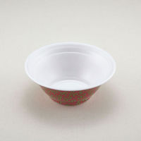 青葉紙業 麺容器 ラーメン 中(本体)赤からくさ 450枚(50枚×9) 221533 1ケース(450枚入(50枚×9袋))（直送品）