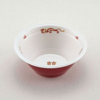 青葉紙業 麺容器 ラーメン 小(本体)耐熱龍外赤(600) 600枚(50枚×12) 221345 1ケース(600枚入(50枚×12袋))（直送品）