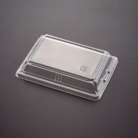 青葉紙業 寿司容器 あさ折 9 蓋 透明 800枚(50枚×16) 263031 1ケース(800枚入(50枚×16袋))（直送品）