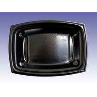 デンカポリマー 惣菜容器　夢デリ20本体 黒　600枚(50枚×12) 43353（直送品）