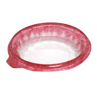 デンカポリマー 麺・スープ容器 TPライトボウル-195本体E 和紙赤 1200枚(50枚×24) 45843（直送品）