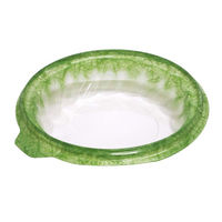 デンカポリマー 麺・スープ容器 TPライトボウル-195本体E 和紙緑 1200枚(50枚×24) 45833（直送品）