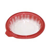 デンカポリマー 麺・スープ容器 TPライトボウル-195本体浅E 赤 1200枚(50枚×24) 46203（直送品）