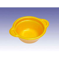 デンカポリマー スープ・麺容器　パルフェ130 平底本体 イエロー　1000枚(50枚×20) 52193（直送品）
