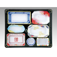 アヅミ産業 仕出弁当　T-238 (蓋三彩)会席膳セット　160枚(20枚×8) 905025（直送品）