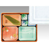 アヅミ産業 仕出弁当 T-110-C セット(蓋透明) 100枚(20枚×5) 905048 1ケース(100枚入(20枚×5袋))（直送品）