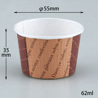 菓子容器 プリーツカップ43F ショコラ 伊藤景パック　2000枚(100枚×20) 9139062　伊藤景パック産業（直送品）