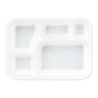 アヅミ産業 弁当容器　AH-530 本体 発泡 白　400枚(100枚×4) AH530MHWH400（直送品）