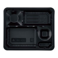 アヅミ産業 弁当容器 EW-420 本体・蓋透明セット 400枚(50枚×8) EW420S 1ケース(400枚入(50枚×8袋))（直送品）